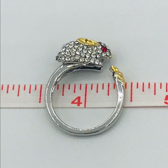 BUNNY RABBIT CZ RING - Picture 6 of 7